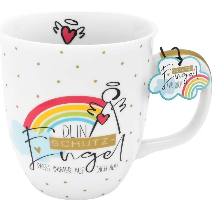 Tasse Kaffetasse Kaffeebecher Teetasse 400ml Sheepworld Schutzengel 47772
