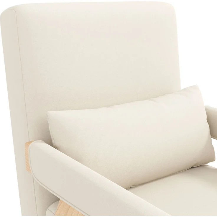 Sessel Leinen 3-in-1 verstellbar, 87 x 60 x 64 cm – Relaxsessel mit 6-stufiger Rückenlehne & Massivholzfüßen,Beige & Natur – Bild 8