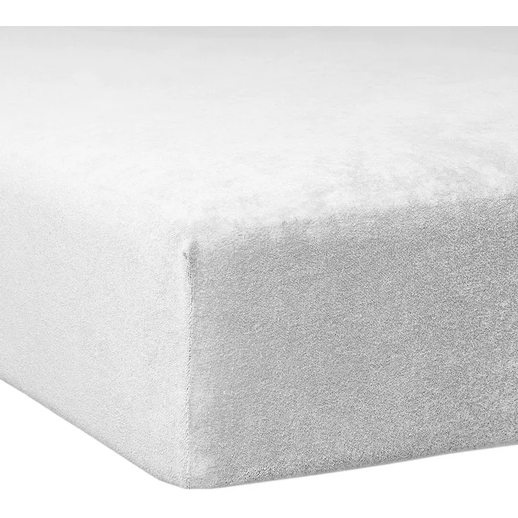 Traumschlaf Flausch Biber Spannbettlaken|90x190 cm - 100x200 cm| weiss