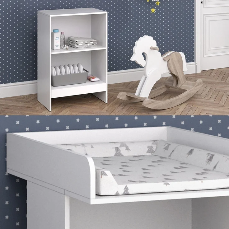 Wickelkommode Leo Weiß 60 x 103 cm Vicco – Bild 5