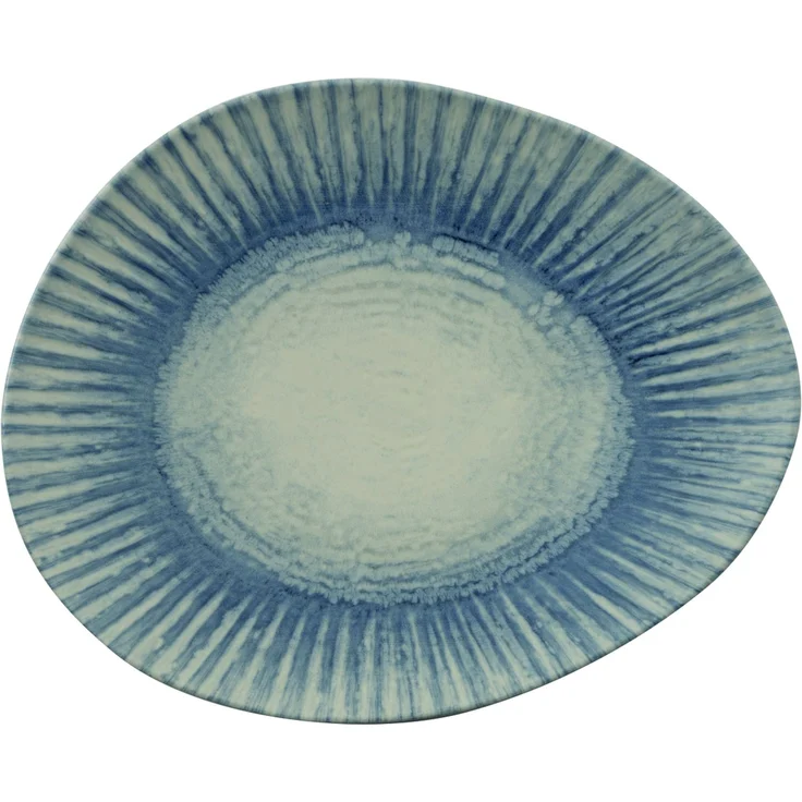Arthur Krupp Teller flach 31x26cm Sunlight Blue – Bild 1
