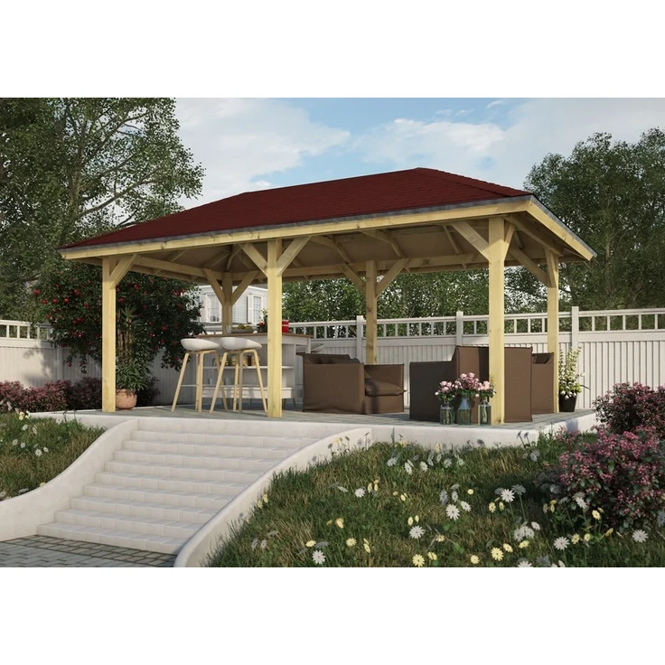 Pavillon Bergen 2 - 265x518 cm CLASSIC kdi von Karibu – Bild 1