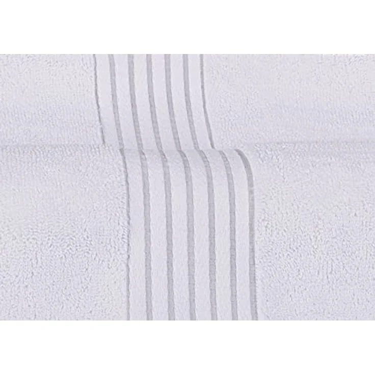 Utopia Towels 8-teiliges Handtücher aus 100% Baumwolle, weich und saugfähig für den täglichen Gebrauch, 2 Badetücher 69 x 137 cm, 2 Handtüchern 41 x 71 cm, 4 Waschlappen 30 x 30 cm (Weiß) – Bild 3