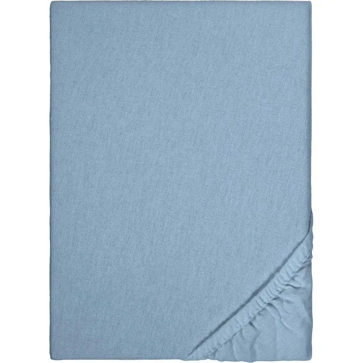 Spannbettlaken Winterflausch blau 90 x 190 - 100 x 200 cm