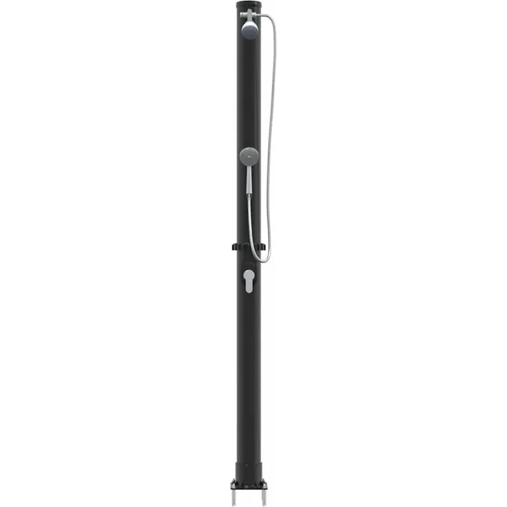 vidaXL Außen Solardusche Schwarz 217 cm PVC und Aluminium 42003409 – Bild 6