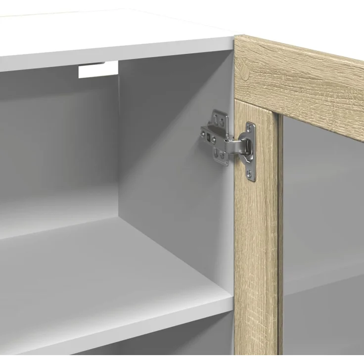 vidaXL Hängeglasschrank Sonoma-Eiche 60x31x60 cm Holzwerkstoff 849632 – Bild 9