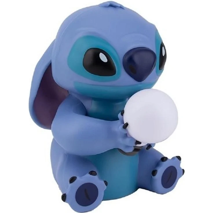 Stitch Licht - Offiziell Lizenzierte Lilo & Stitch Lampe, Disney Sammlerstück, Nachttischlampe für Schlafzimmer, Dekor für Nachtbeleuchtung, Blau – Bild 4