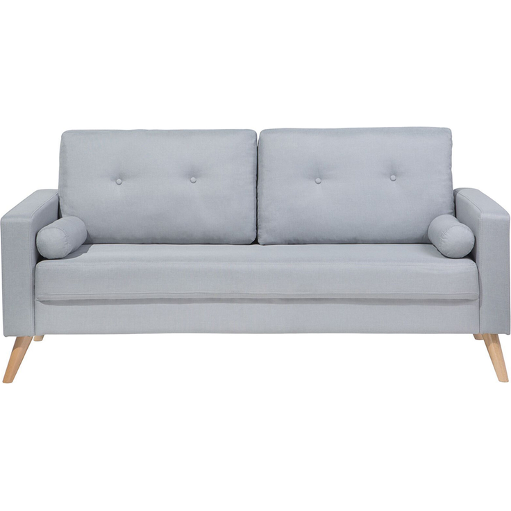 2-Sitzer Sofa Polsterbezug hellgrau KALMAR