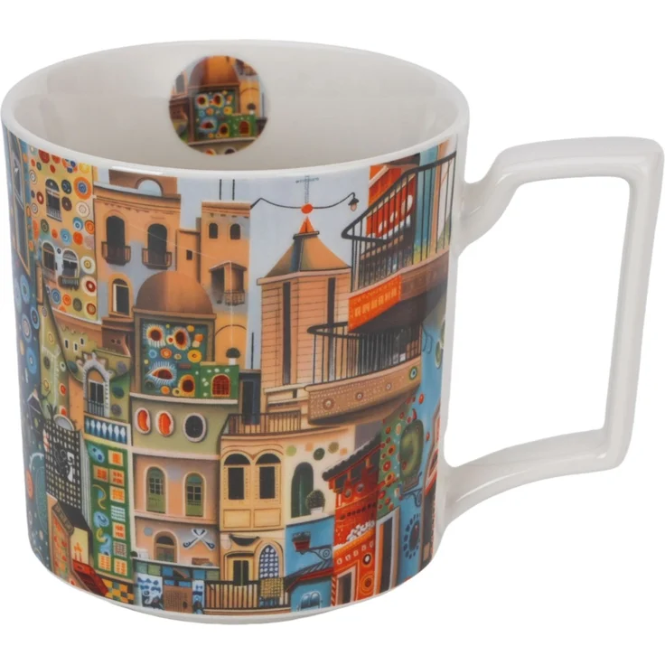 DUO Jumbo Becher 750 ml MODERN SWEET CITY New Bone China Porzellan – Bild 2