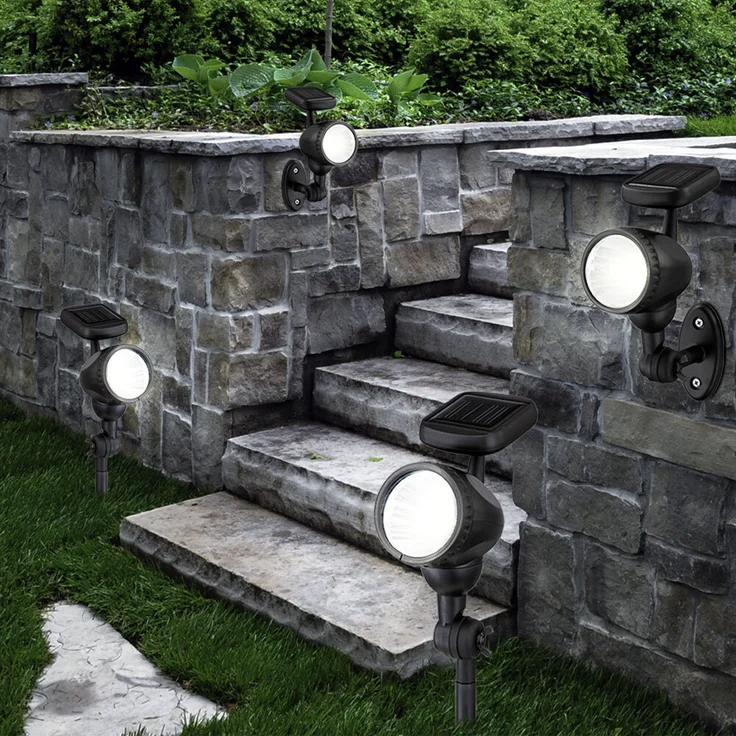3er Set LED Solarleuchten für den Außenbereich – Bild 9