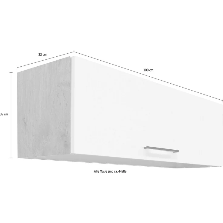 Flex-Well Klapphängeschrank Morena (B x H x T) 100 x 32 x 32 cm, mit Klappe – Bild 2