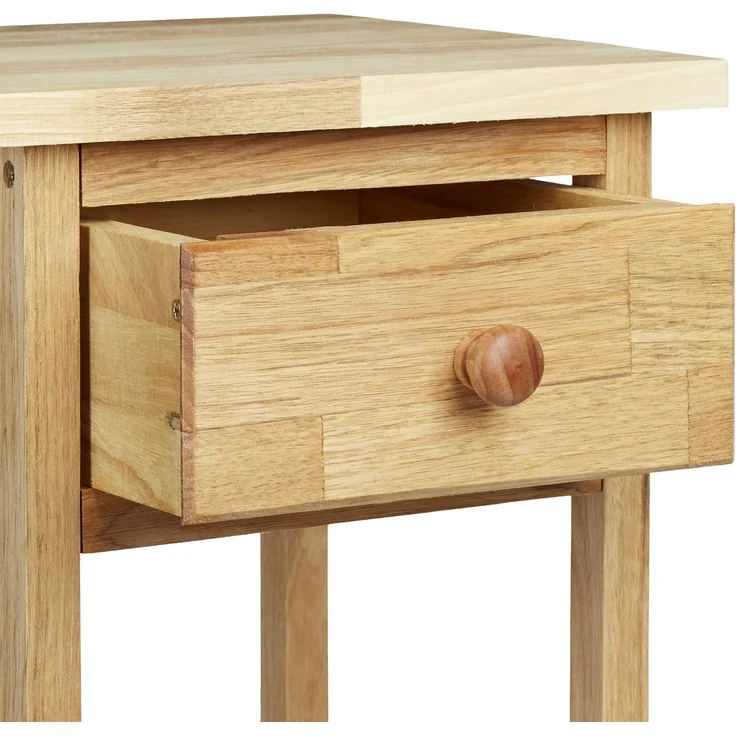 Relaxdays Telefontisch, MDF Walnuss, 60 x 25 x 25 cm – Bild 5