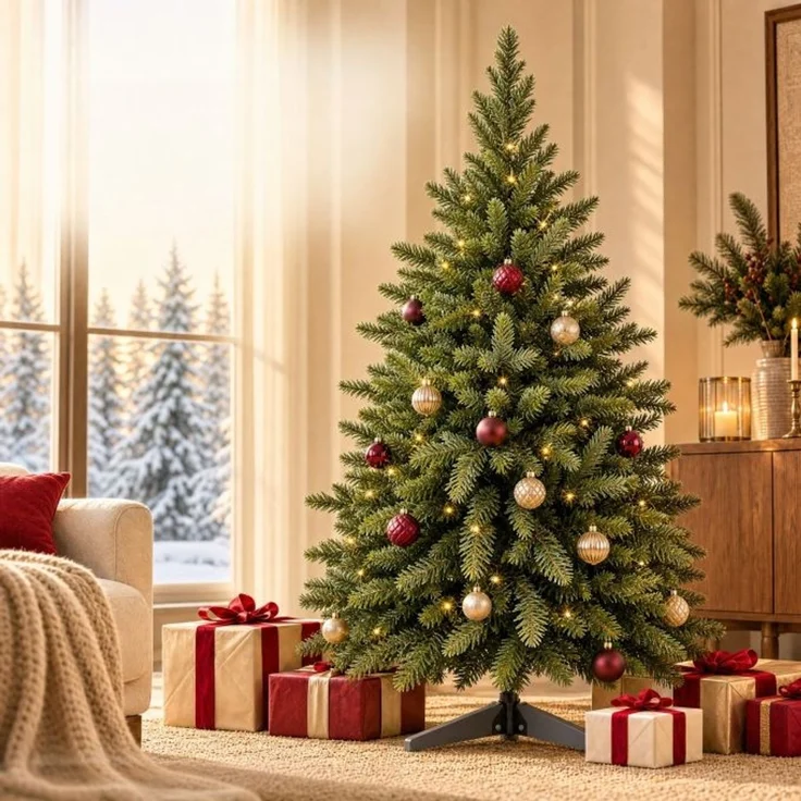 Relaxdays Künstlicher Weihnachtsbaum Nordmanntanne – Bild 7