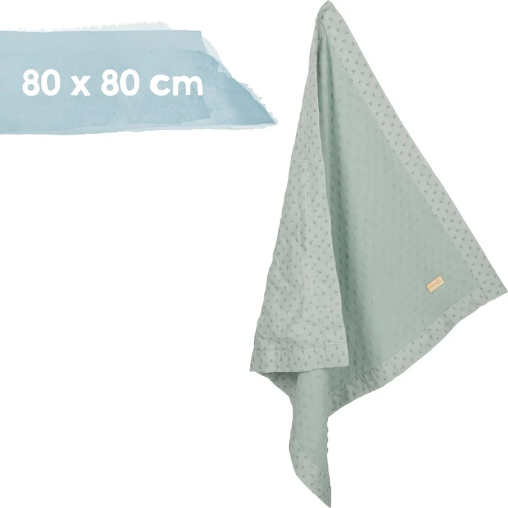 roba Geschenkset 'Lil Planet' - Bio-Bettschlange - Babydecke - Schmusetuch - Frosty Green – Bild 3