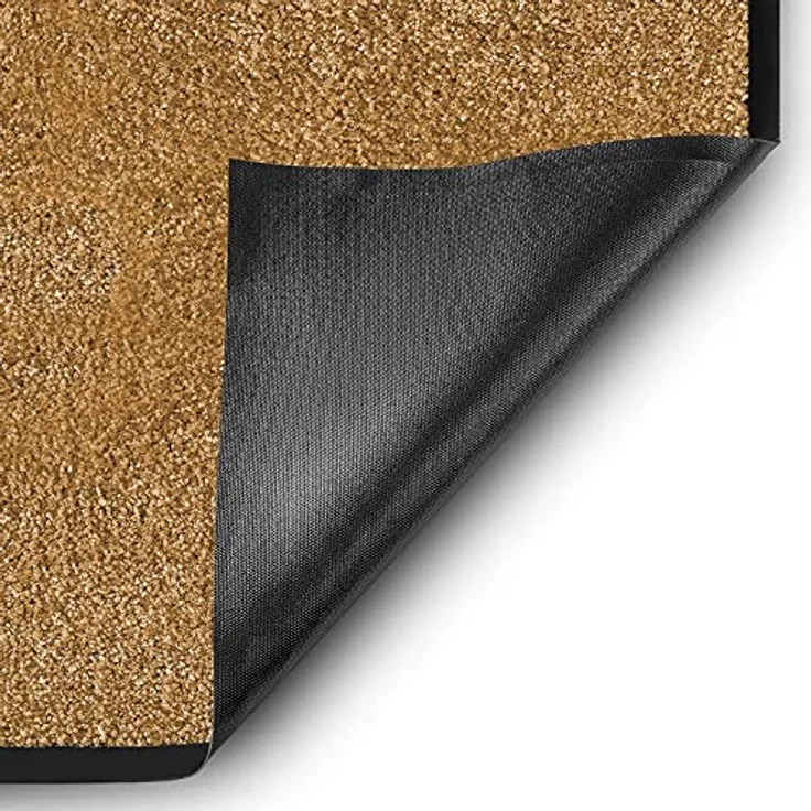 etm Hochwertige Fußmatte | schadstoffgeprüft | bewährte Eingangsmatte in Gewerbe & Haushalt | Schmutzfangmatte mit Top-Reinigungswirkung | Sauberlaufmatte waschbar & rutschfest (90x600 cm, Beige) – Bild 9