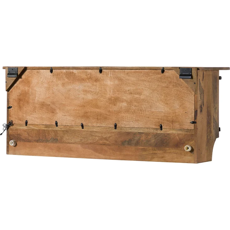 Wandregal Mango / Altholz 115x30x45 natur lackiert RAILWAY LUX #150 – Bild 10