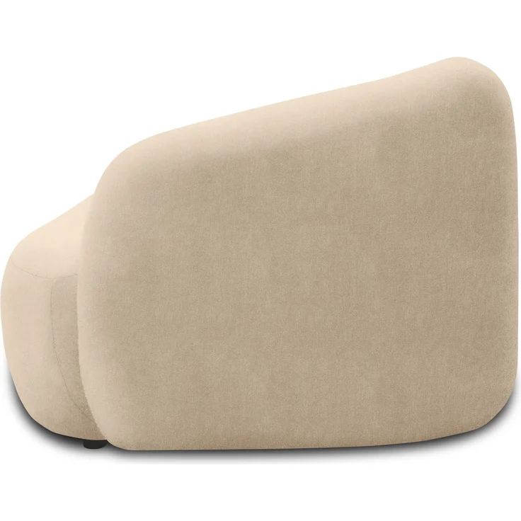 DOMO. collection Recamiere 700013, Liege mit Zierkissen, oval, Füße mit Filzgleitern, Chaiselongue, Sofa, Polstergarnitur, 183 x 105 x 75 (BxTxH), beige – Bild 5