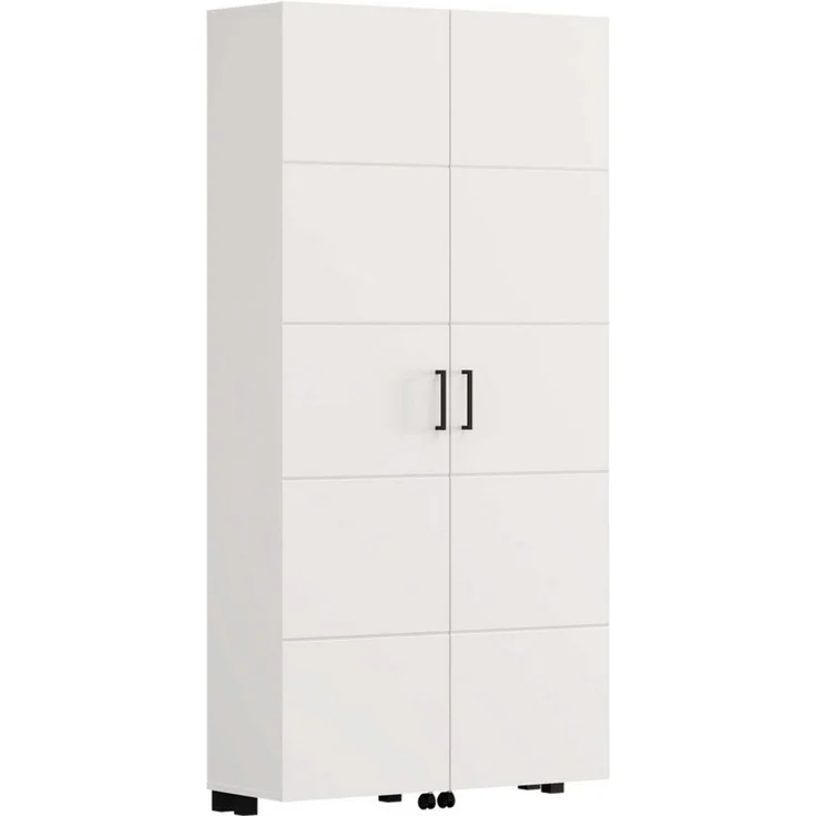 Home affaire Schuhschrank Islay, Drehtüren auf Rollen, B/T/H: 91,6/32,4/184,4 cm Schuhkommode mit Platz für ca. 40 Paar Schuhe bis Gr. 40 – Bild 3