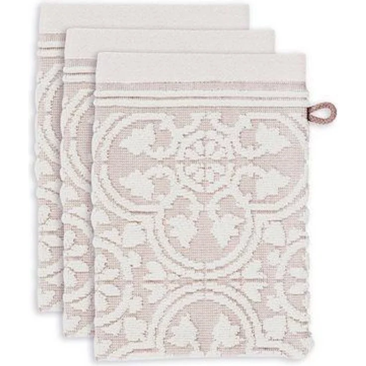 PiP Studio Handtuch Tile Pip Khaki 16X22 Set A 3 Khaki 100% Cotton, terry, 500 GSM 16, Baumwolle (1-St), Handtuch Frottetuch – Bild 4