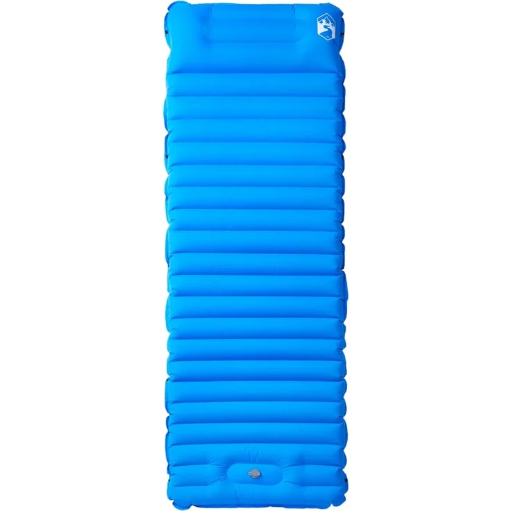 vidaXL Selbstaufblasende Isomatte mit Kissen Blau 4007120 – Bild 2