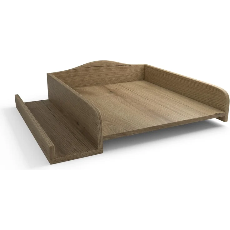regalik Wickelaufsatz für Waschmaschine – Wickelauflage 60x70 cm – Laminierte Holzplatte – Evoke Eiche – 82 x 72 x 10 cm – Sicherer & Platzsparender Wickeltischaufsatz – Bild 1