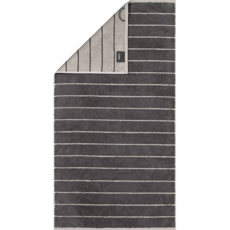 CAWÖ Duschtuch - C Balance, 80x150 cm, Walkfrottier, Baumwolle, Streifen Anthrazit – Bild 2