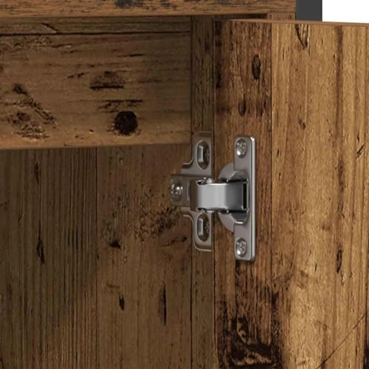 vidaXL Badezimmermöbel-Set mit Regal 4 pcs Altholz Holzwerkstoff 3332601 – Bild 8