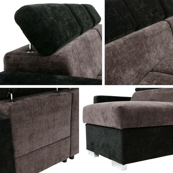 Mirjan24 Ecksofa Porabi 2rLC (Farbe: Margo 227.11), 87 x 170 x 235 cm – Bild 7