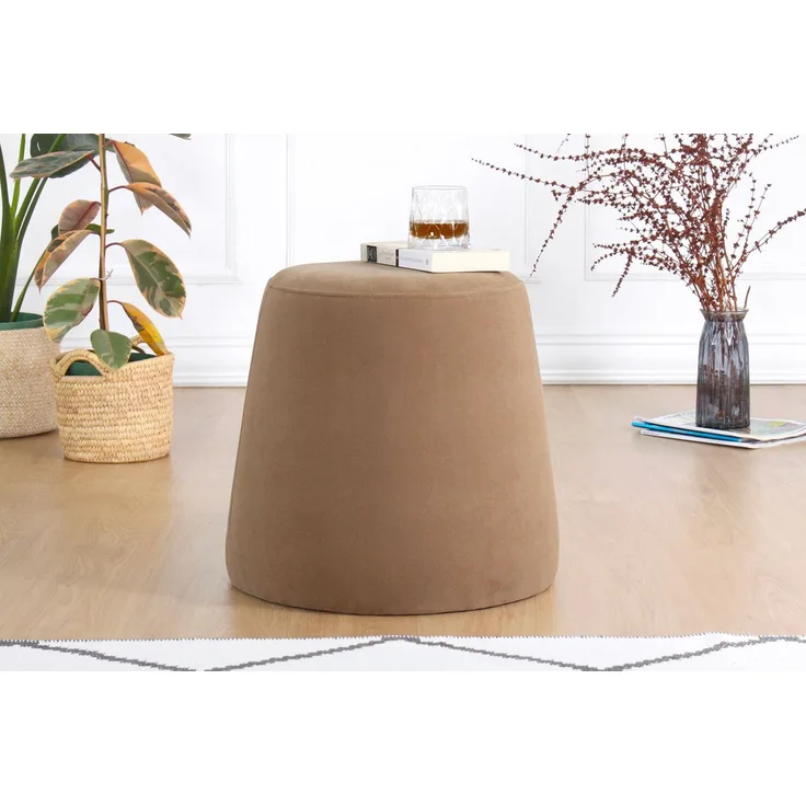 Hanah Home 'Broch - Brown' Pouffe, Braun, 40 x 44 x 40 cm