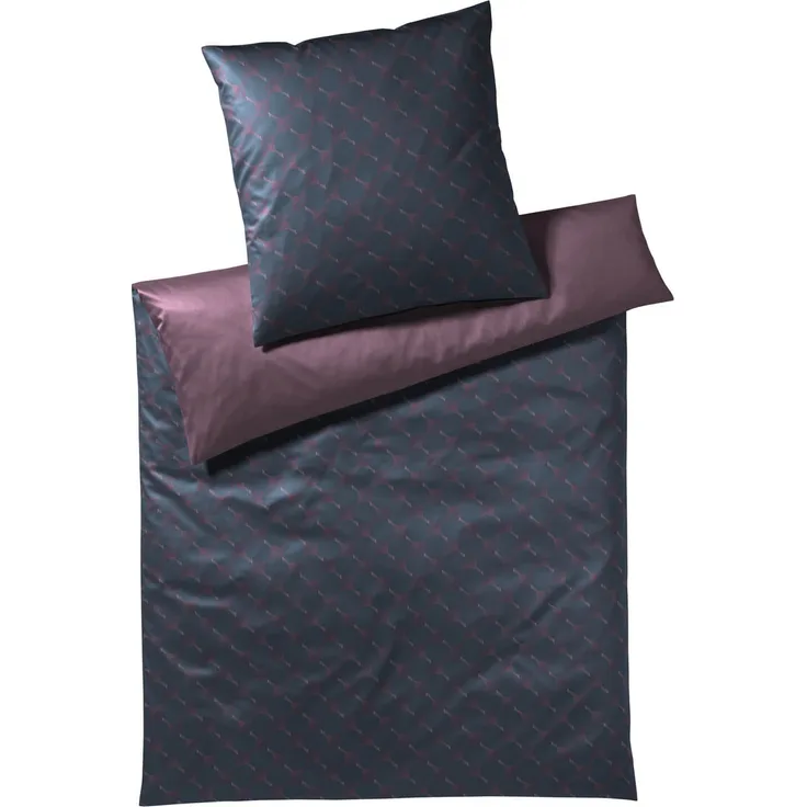 JOOP! Bettwäsche Cornflower Double 4083 05 Midnight Purple 240 x 220 + 2x 80 x 80 cm