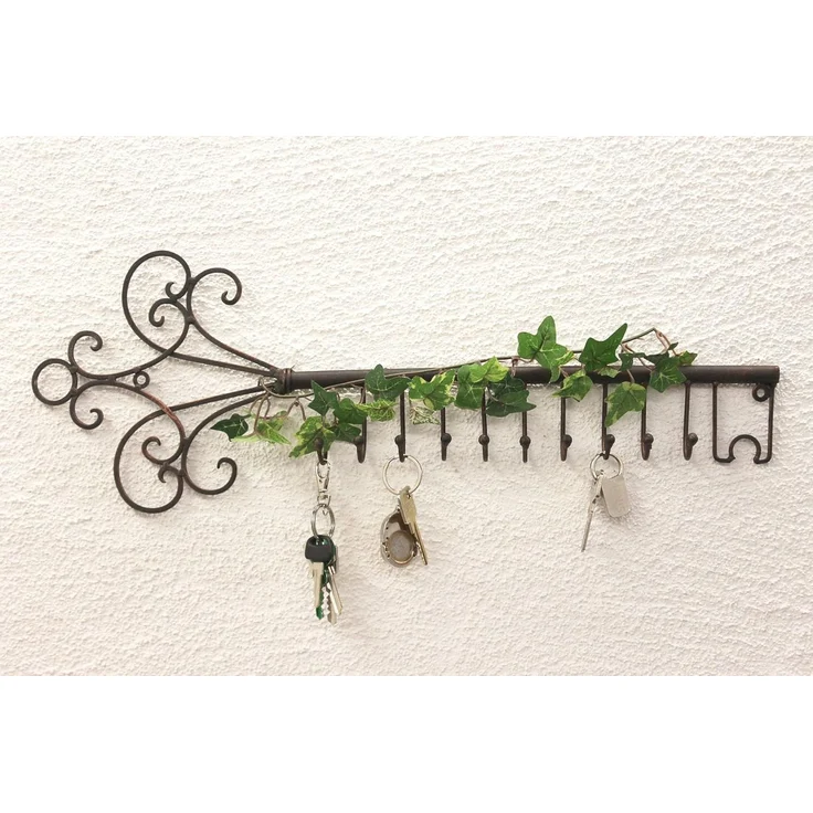 Schlüsselhänger Hakenleiste 101852 Schlüsselleiste 56cm Wandhaken Schlüsselbrett – Bild 1