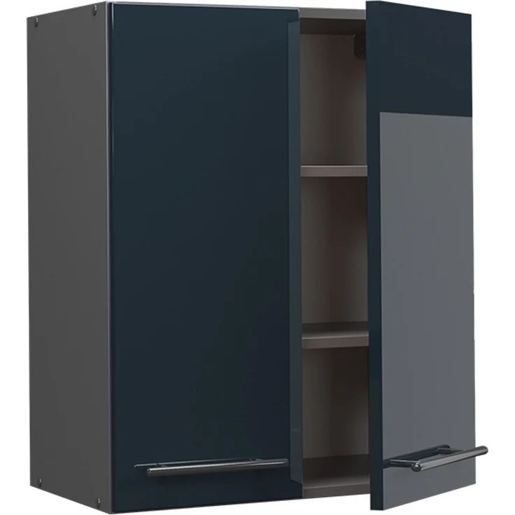 Hängeschrank Fame-Line Dunkelblau Hochglanz 60 cm Vicco – Bild 4
