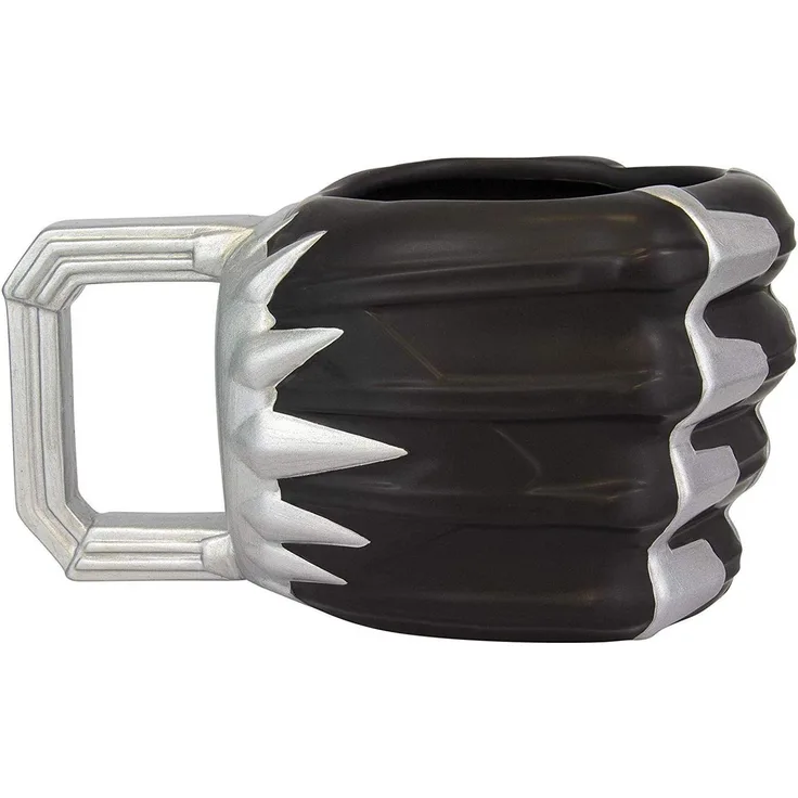 Paladone PP4838BP Tasse, Panther Form, lustiges Comicbuch, schwarzes Design, Tee, Kaffeetasse, kühl und für Büro oder Zuhause, offizielles Marvel Lizenzprodukt, Keramik