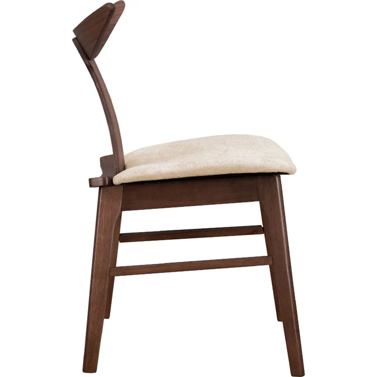 Selsey ‘Henrico’ Holzstuhl, Nussbaum/Latte – Bild 4