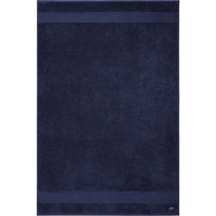 LACOSTE Badetuch - LLECROCO, Duschtuch, Bio-Baumwolle Marine 100x150 cm