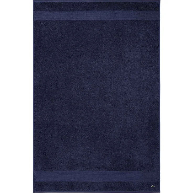 LACOSTE Badetuch - LLECROCO, Duschtuch, Bio-Baumwolle Marine 100x150 cm – Bild 1
