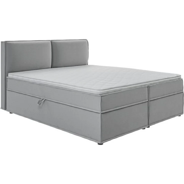 S-Style Möbel Boxspringbett Plaza mit Topper und Bettkästen aus Luxusmicrofaser, mit Topper und Bettkasten / zwei Bettkästen (je nach Bettgröße) – Bild 4
