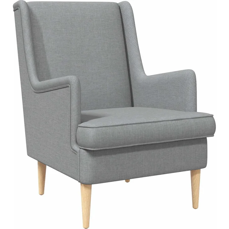 vidaXL Sessel Hellgrau Stoff 42029948