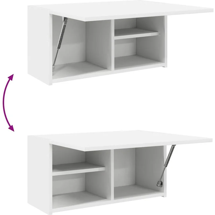 vidaXL Bad-Wandschrank Weiß 60x25x30 cm Holzwerkstoff 860058 – Bild 8