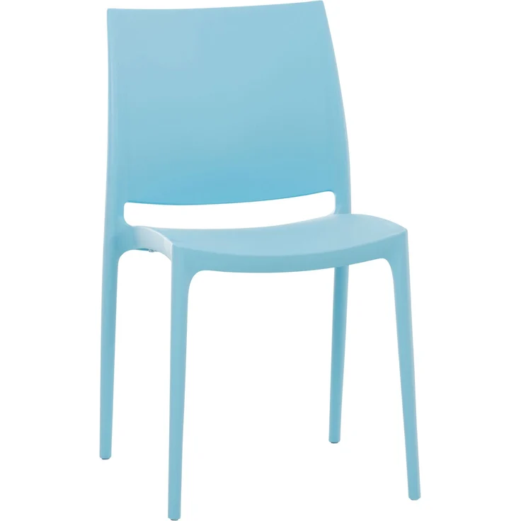 CLP 2er Set Stapelstühle Maya bis zu 130 kg belastbar,hellblau – Bild 3
