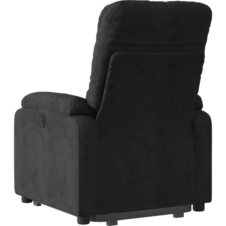 vidaXL Massagesessel Aufstehhilfe Elektrisch Schwarz Mikrofasergewebe 3204953 – Bild 3