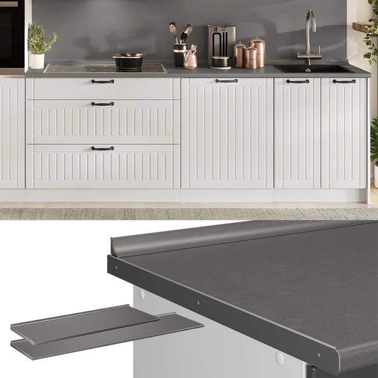 Küchenarbeitsplatte R-Line Platin 160 cm Vicco – Bild 4