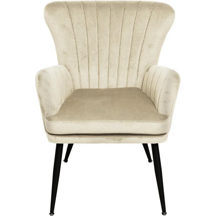 SVITA Sessel SANSA, Corbezug, Lesesessel, Modern, Polsterstuhl,Schwarz – Bild 2