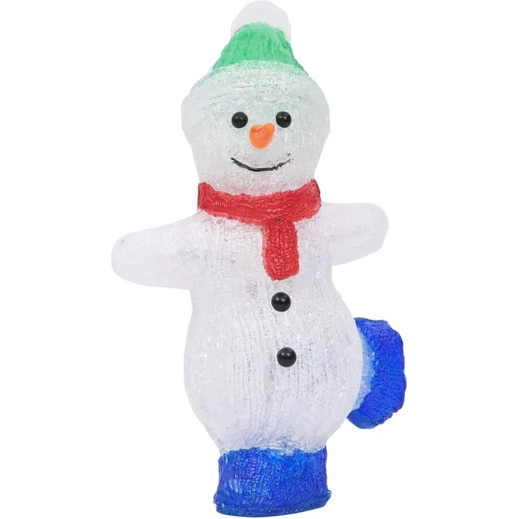 vidaXL LED-Weihnachtsfigur Schneemann Acryl Indoor und Outdoor 30 cm 328788 – Bild 3