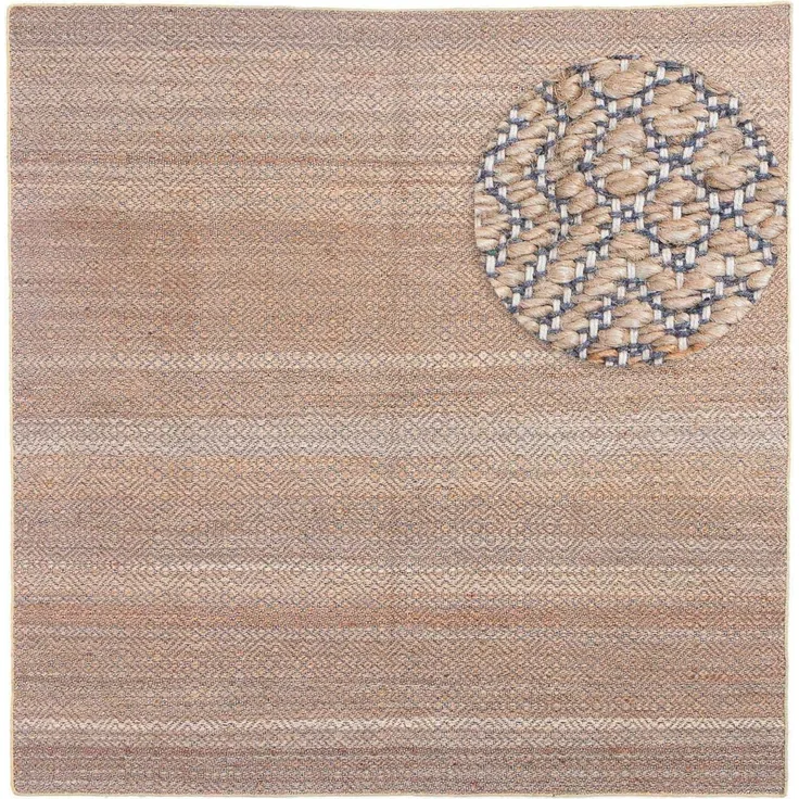 Juteteppich - Cosmo 150 x 150 cm - braun - quadratisch