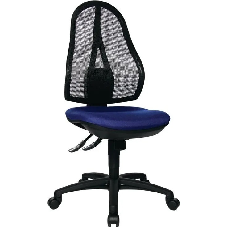 Bürodrehstuhl Punktsynchr.-T.blau 430-510mm ""
