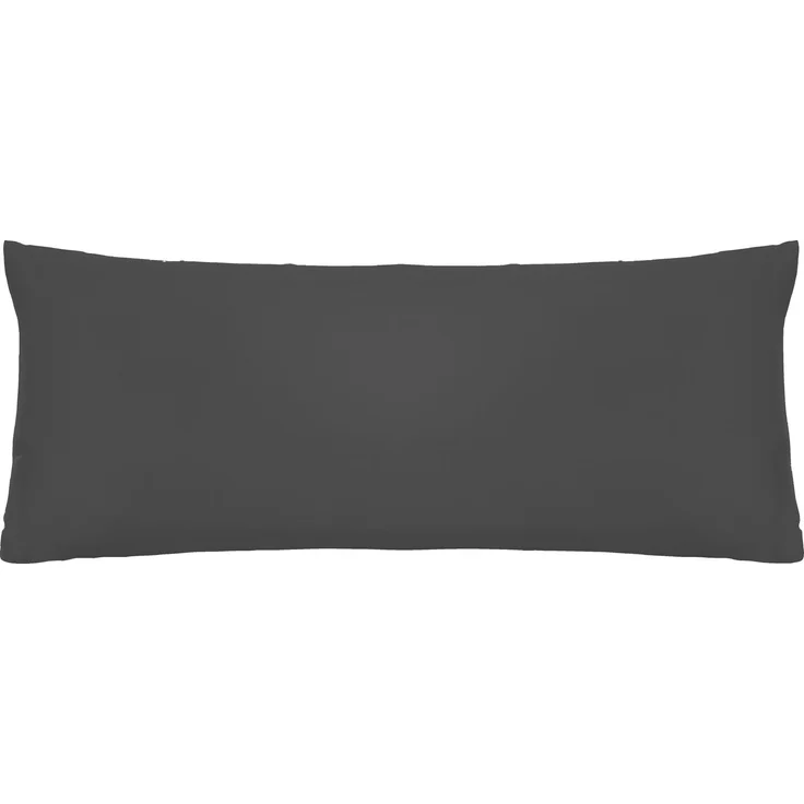 biberna Feinjersey-Kissenbezug, 2-teilig, titanium, 40x80 cm – Bild 1