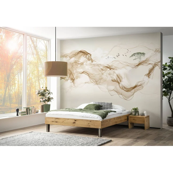 Hasena Massivholzbett Senza Wildeiche natur mit Iron-Füßen 160x200 cm, Komforthöhe 25 cm – Bild 2