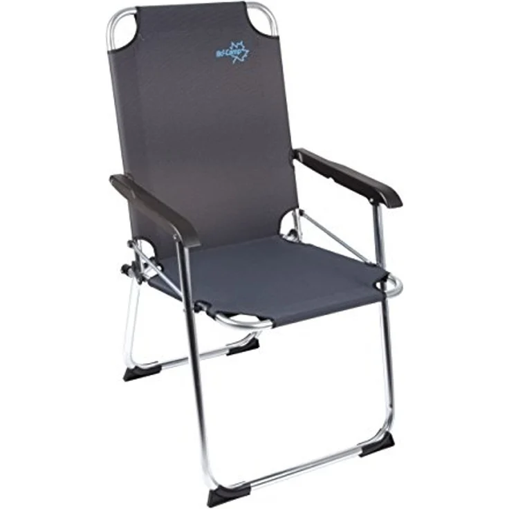 Alu Camping Klappstuhl graphite – Bild 1