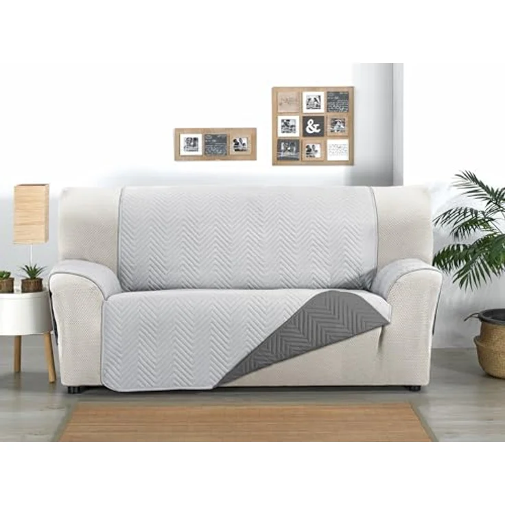 Martina Home Milano 3-Sitzer-Sofabezug – Grau/Anthrazit – Bild 2